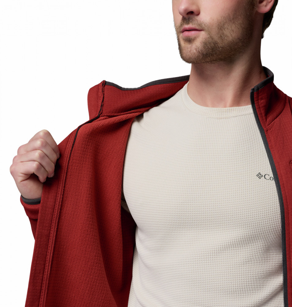 Толстовка мужская Essential Hike Grid Fleece Full Zip - фото 5
