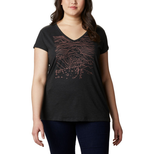 Футболка женская Hidden Lake V Neck Tee - фото 1