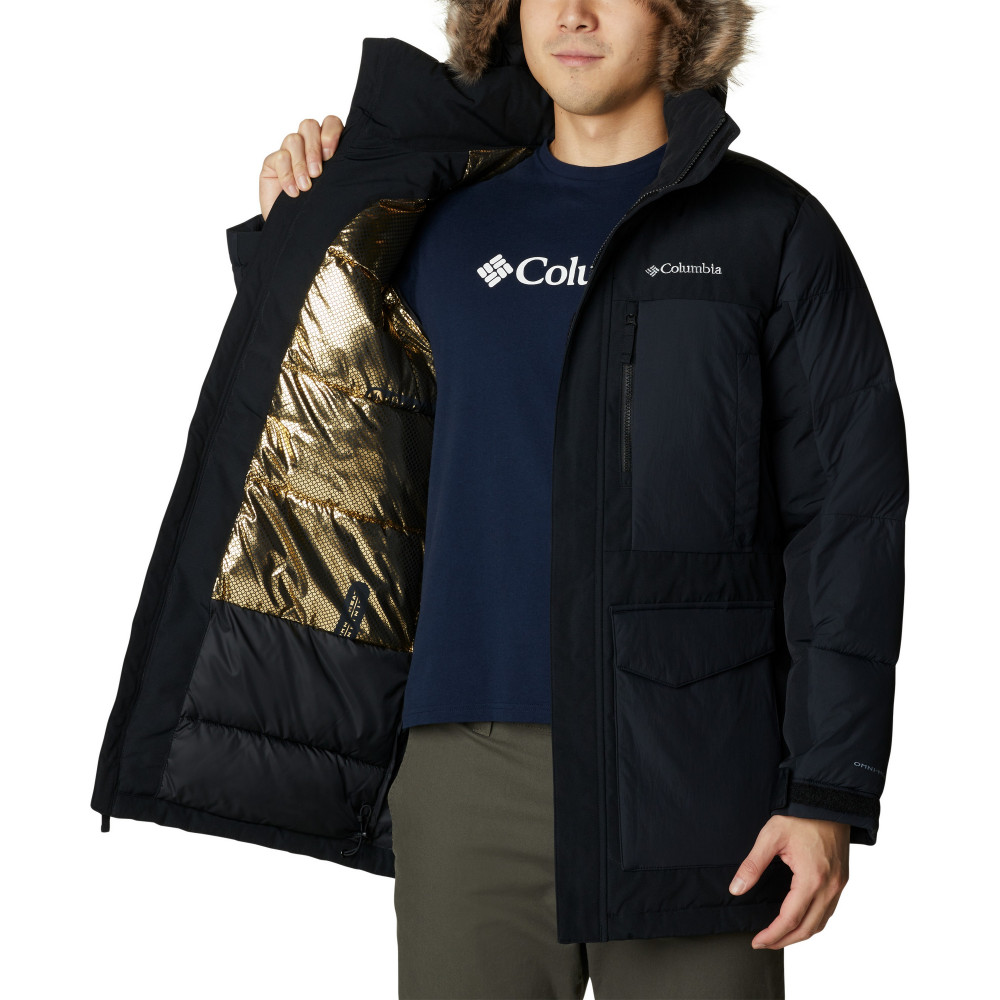 Куртка пуховая мужская Marquam Peak Fusion Parka чёрный цвет — купить за  26999 руб. в интернет-магазине Columbia