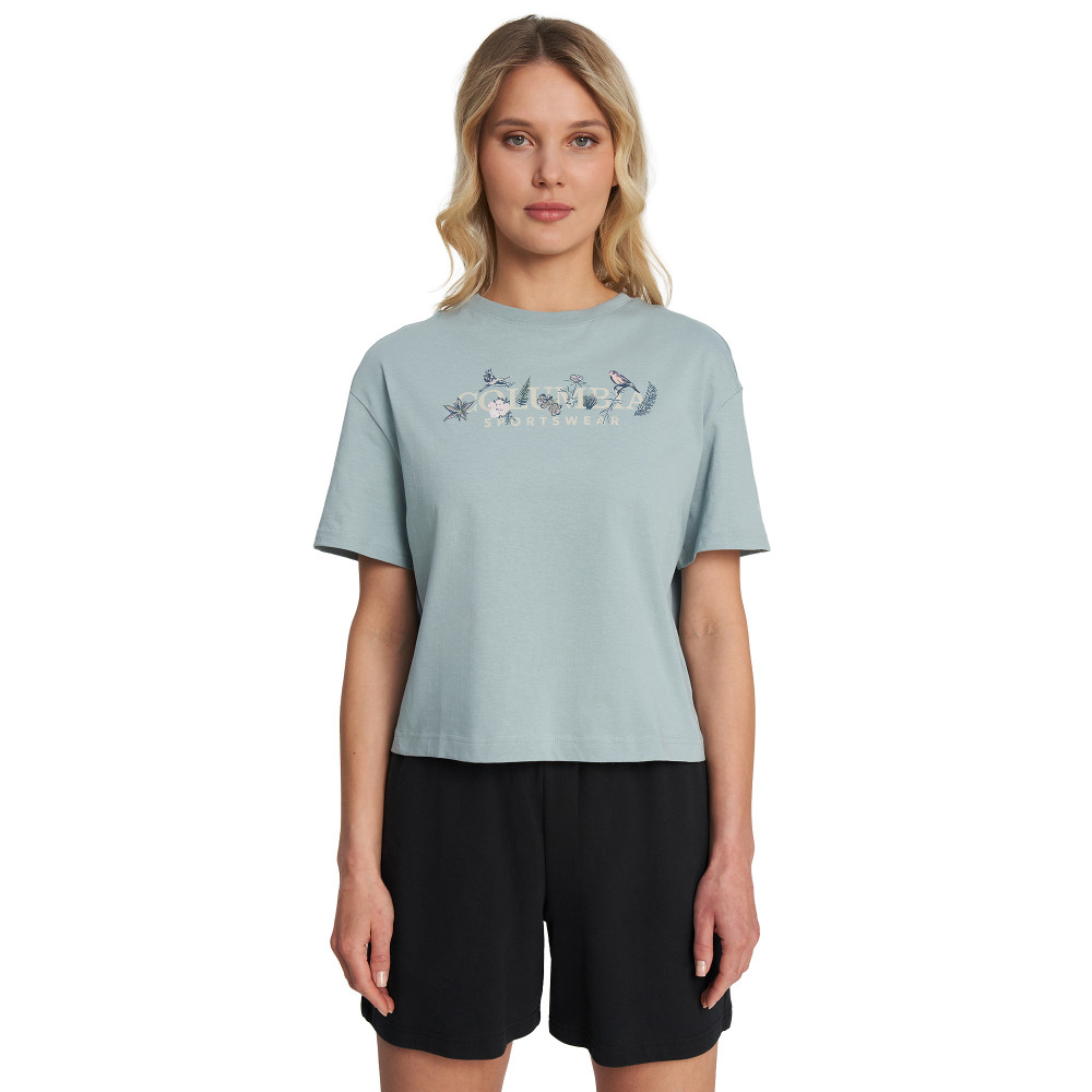 Футболка женская Rolling Bend Graphic Relaxed Crop Ss - фото 2