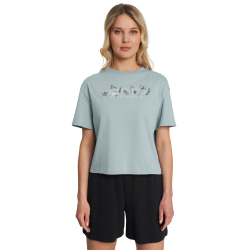 Футболка женская Rolling Bend Graphic Relaxed Crop Ss