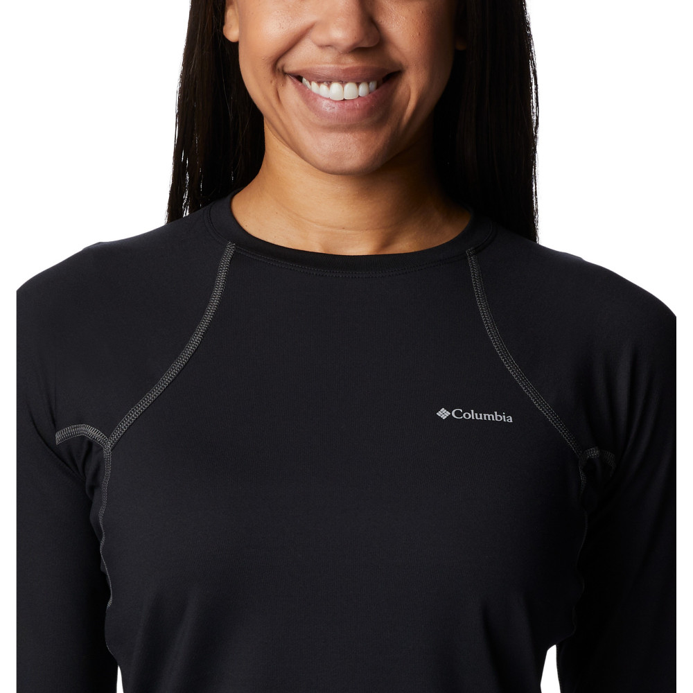 Термобелье верх женское Heavyweight Stretch Long Sleeve Top черный цвет —купить за 4599 руб. в интернет-магазине Columbia