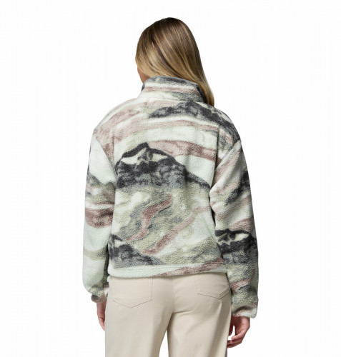 Джемпер флисовый женский Helvetia II Printed Cropped Half Snap