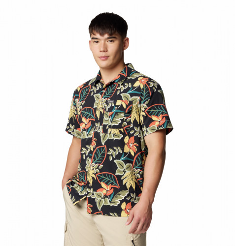 Рубашка с коротким рукавом мужская Tech Trail Utility Printed Woven Ss
