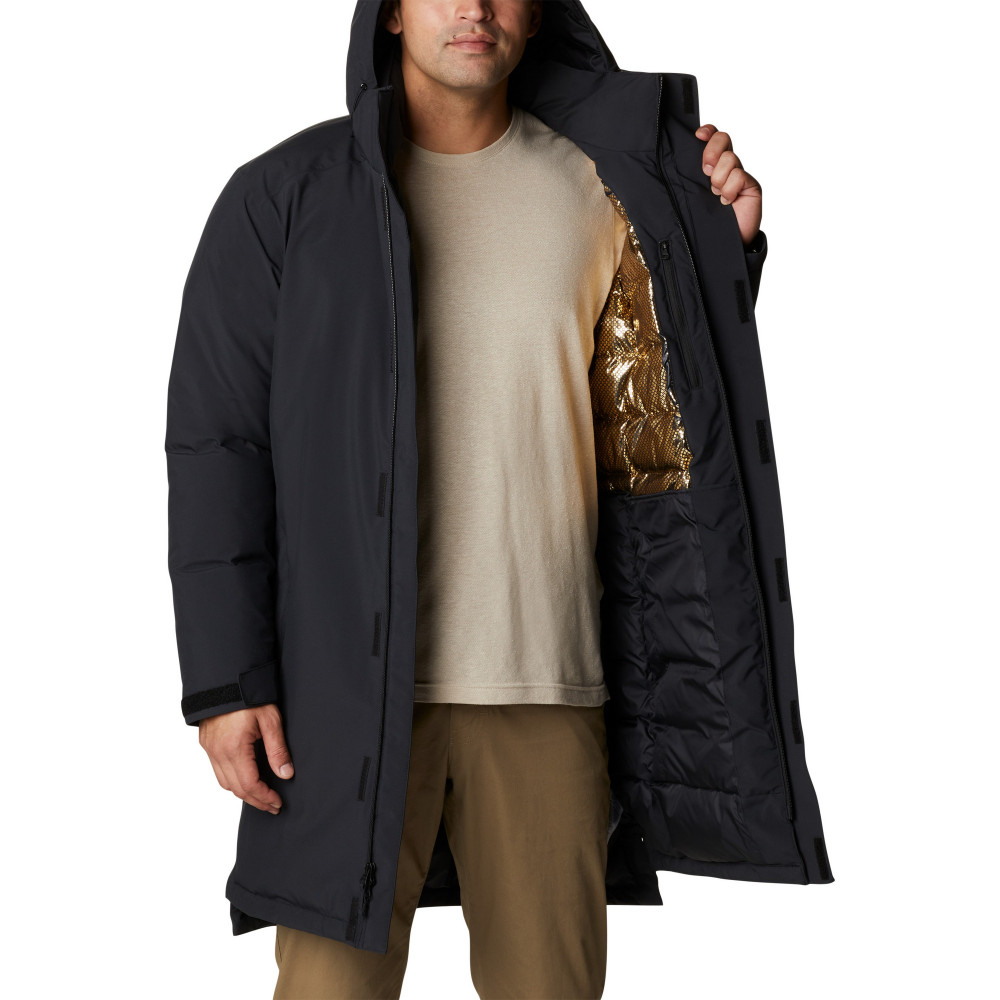 Куртка утепленная мужская Arrow Trail Parka черный цвет — купить за 18999  руб. в интернет-магазине Columbia