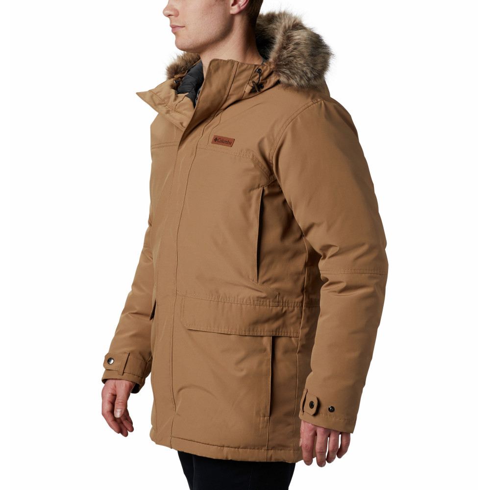Куртка пуховая мужская Marquam Peak Parka коричневый цвет — купить за 7799  руб. в интернет-магазине Columbia