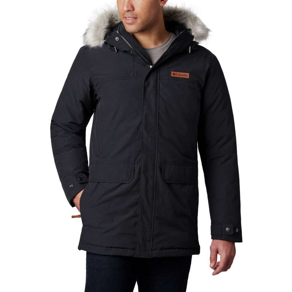 Куртка пуховая мужская Marquam Peak Parka черный цвет — купить за 20999  руб. в интернет-магазине Columbia
