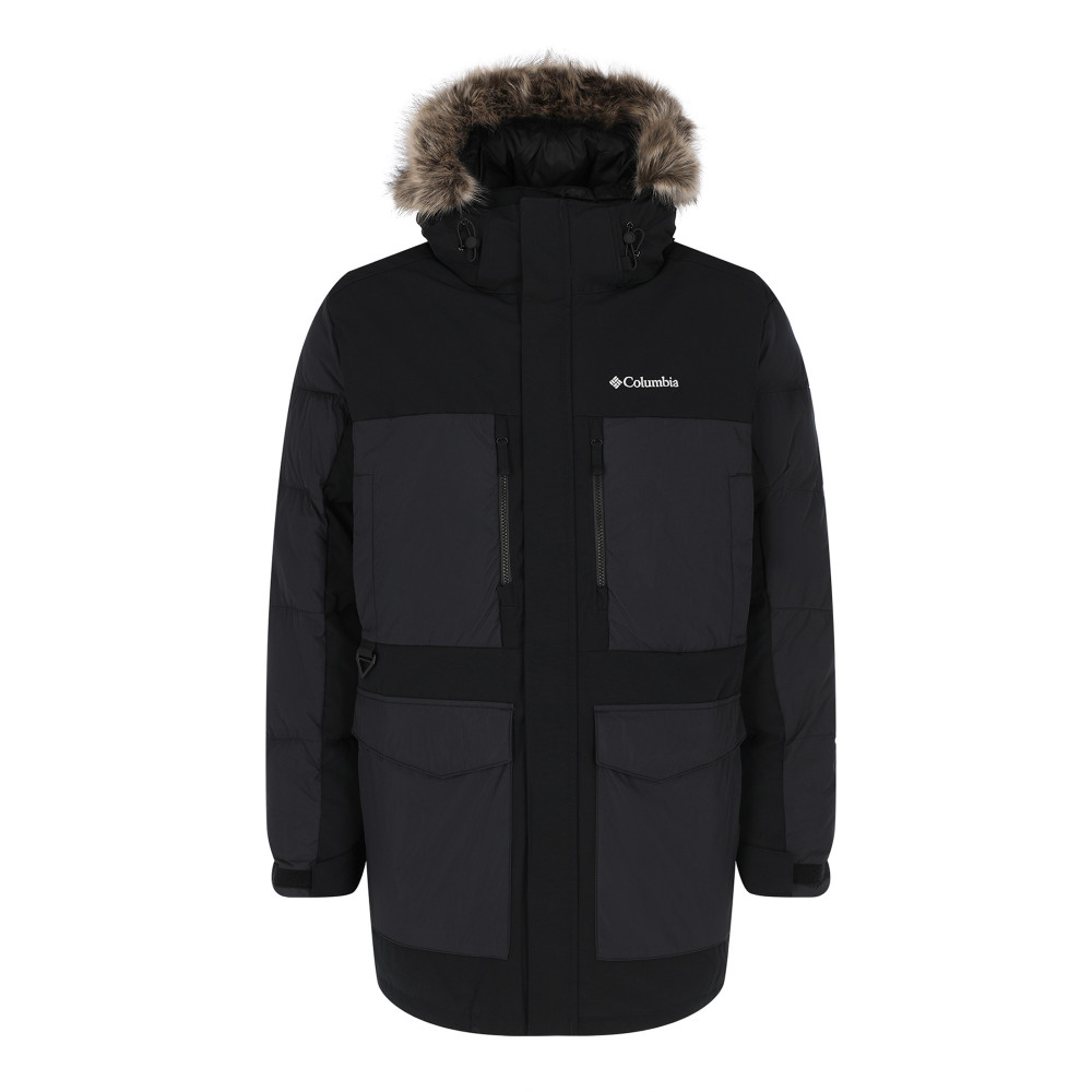 Куртка пуховая мужская Marquam Peak Fusion Parka черный цвет — купить за 26999 руб. в интернет-магазине Columbia