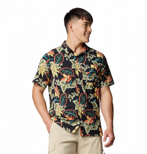 Рубашка с коротким рукавом мужская Tech Trail Utility Printed Woven Ss