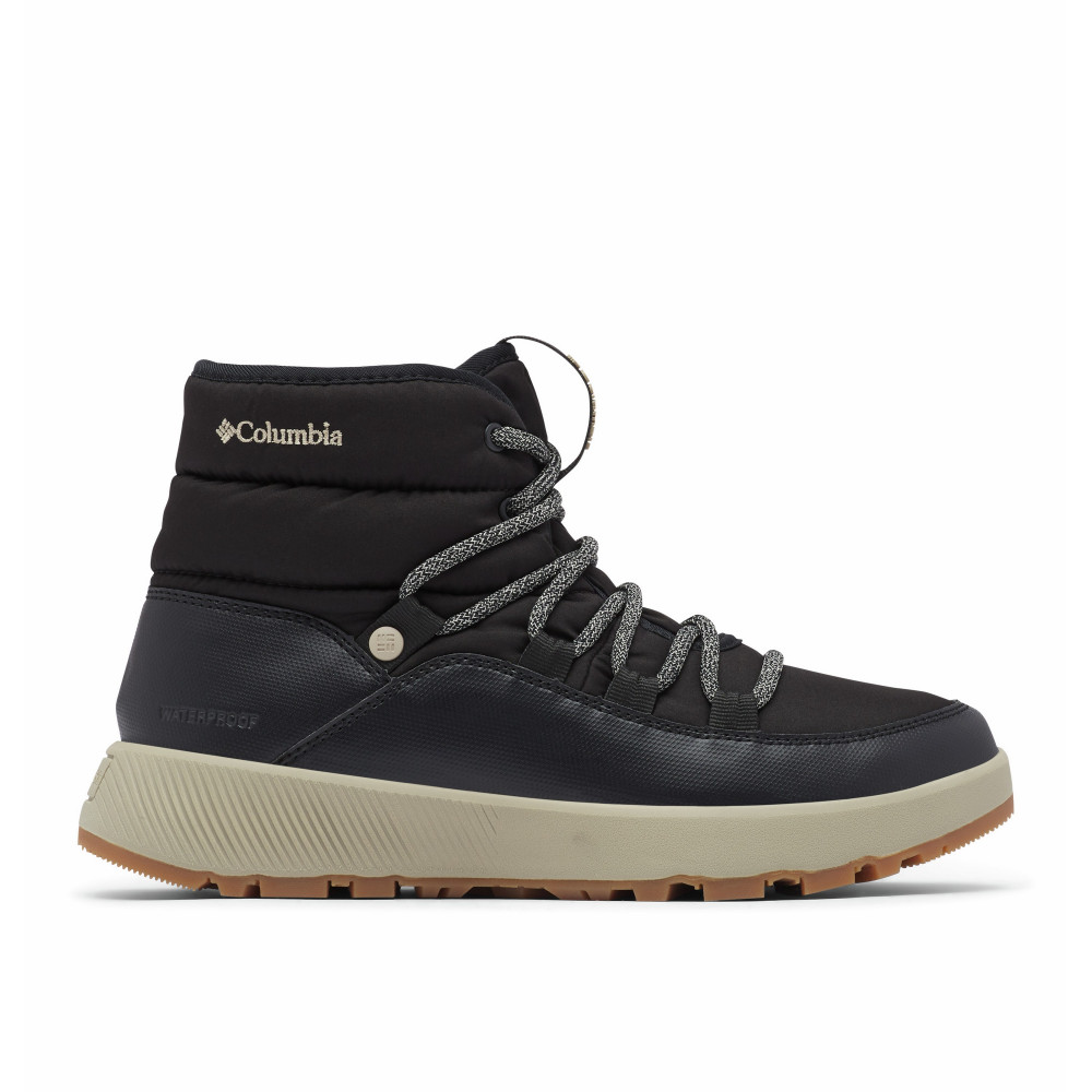 black flat hiker boots