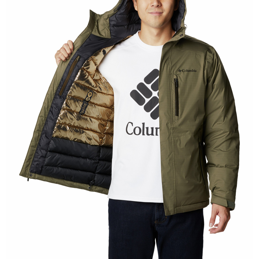 Куртка пуховая мужская Oak Harbor Insulated Jacket, Plus Size зелёный цвет  — купить за 7999 руб. в интернет-магазине Columbia