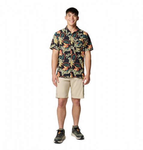 Рубашка с коротким рукавом мужская Tech Trail Utility Printed Woven Ss