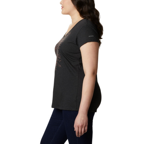 Футболка женская Hidden Lake V Neck Tee - фото 4