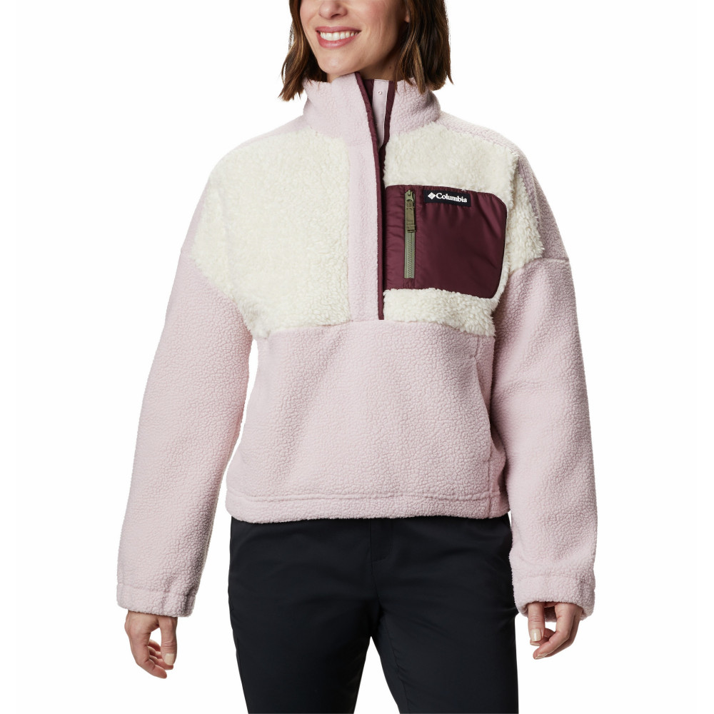 Джемпер флисовый женский Lodge Sherpa Pullover розовый цвет — купить за  2999 руб. в интернет-магазине Columbia