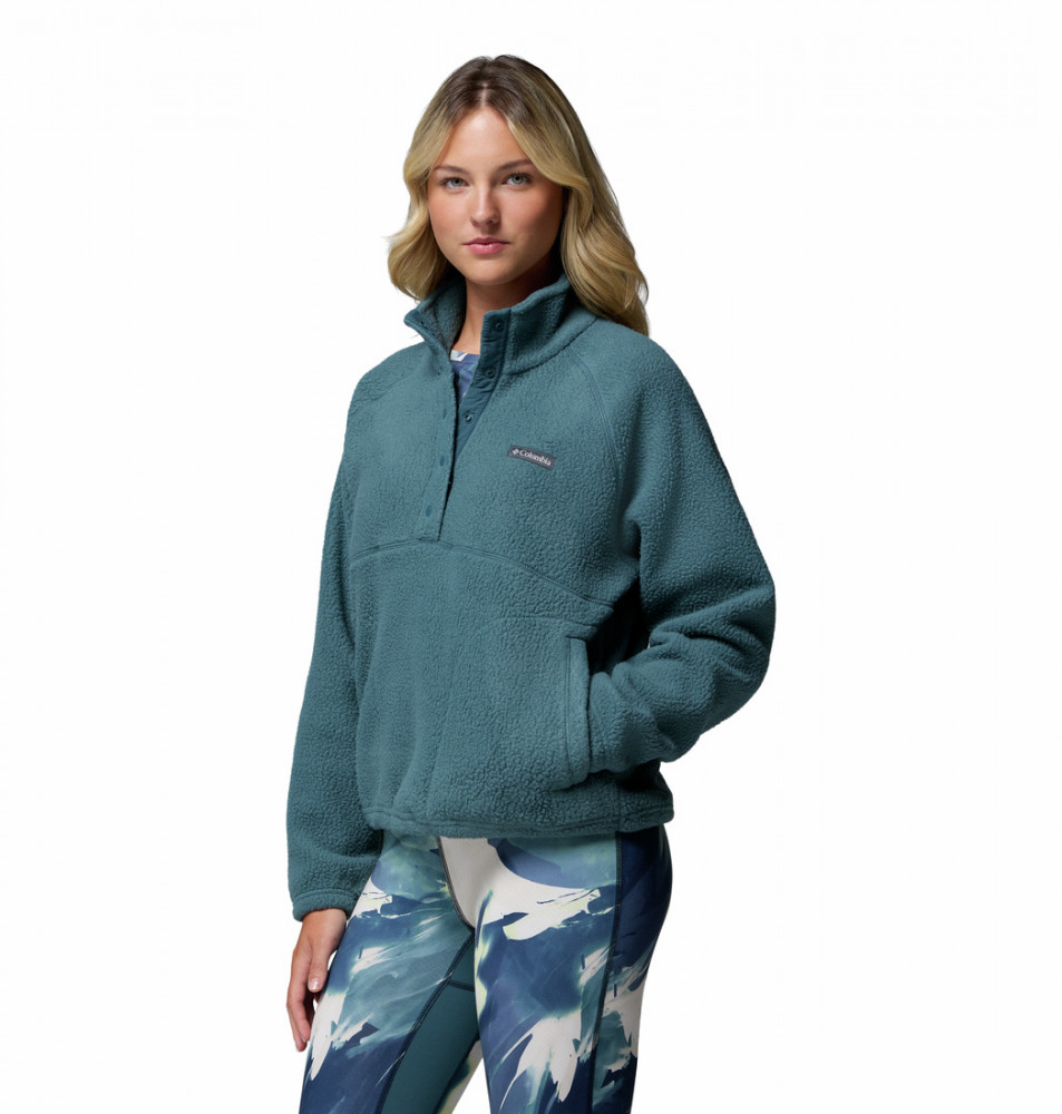 Джемпер флисовый женский Jasper Ridge Pebbled Fleece Half Snap - фото 2