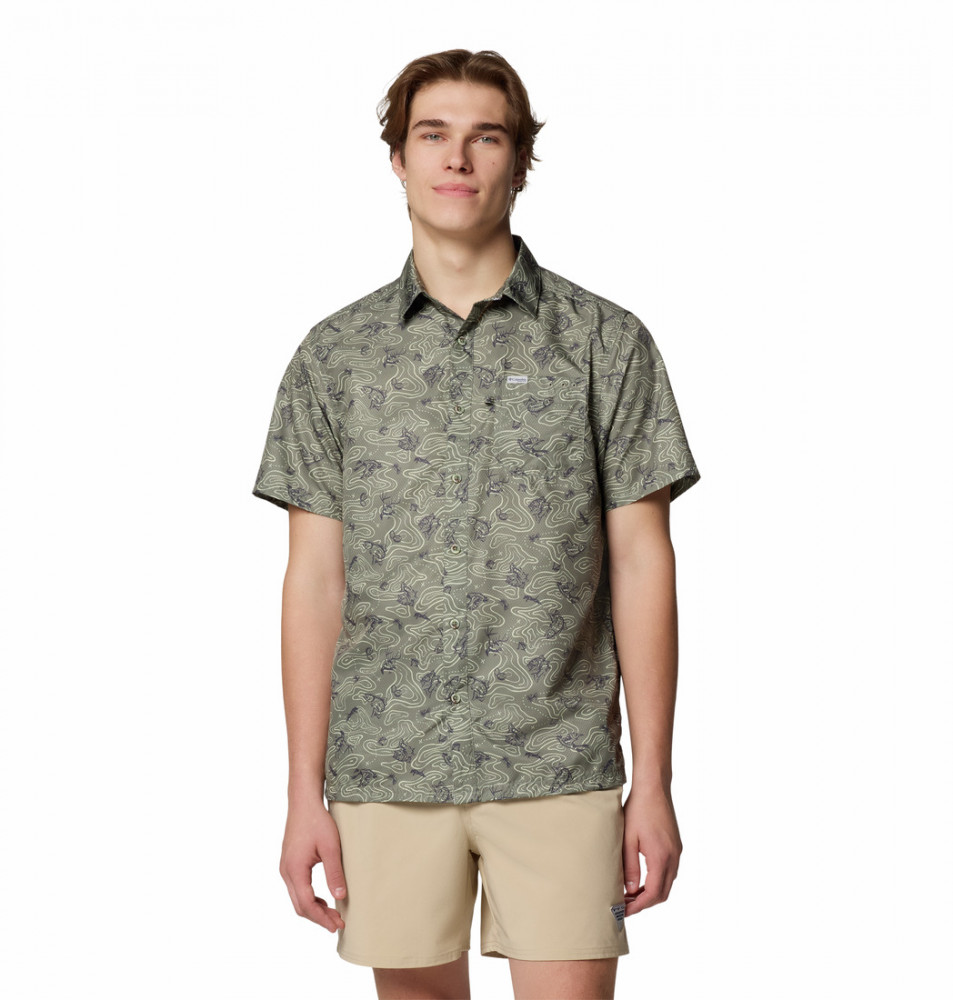 Рубашка с коротким рукавом мужская Super Slack Tide Camp Shirt - фото 1