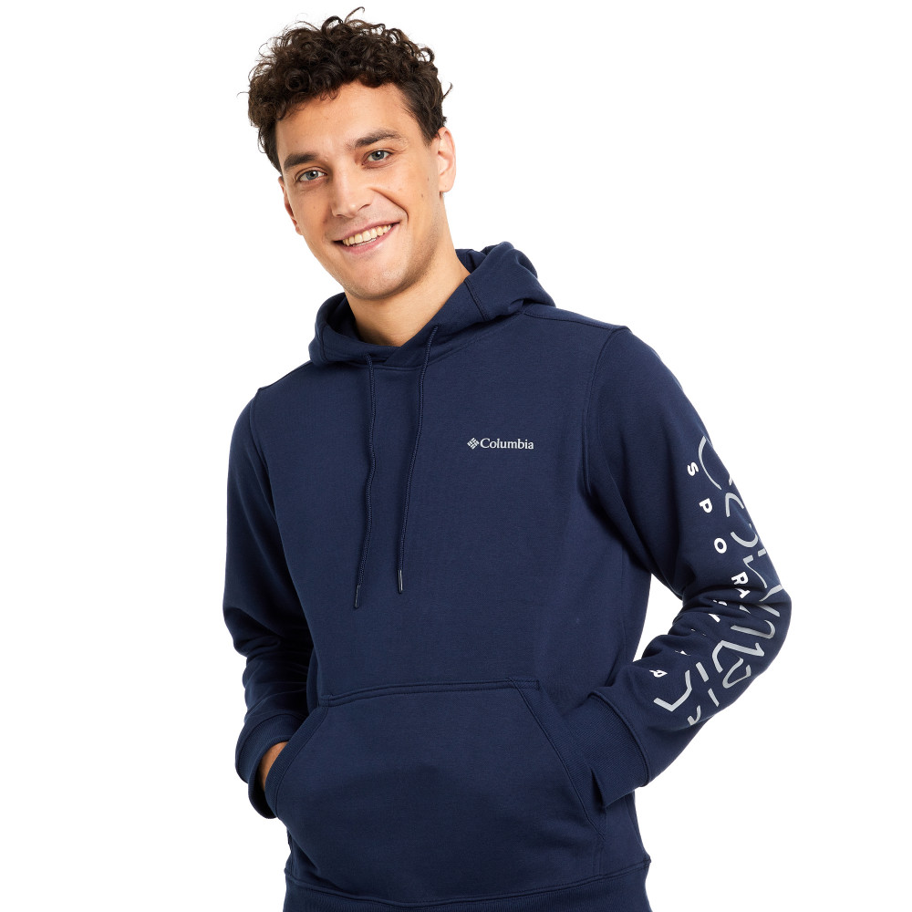 Худи мужская CSC Basic Logo II Hoodie темно-синий цвет — купить за 7999 руб. в интернет-магазине Columbia