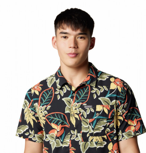 Рубашка с коротким рукавом мужская Tech Trail Utility Printed Woven Ss