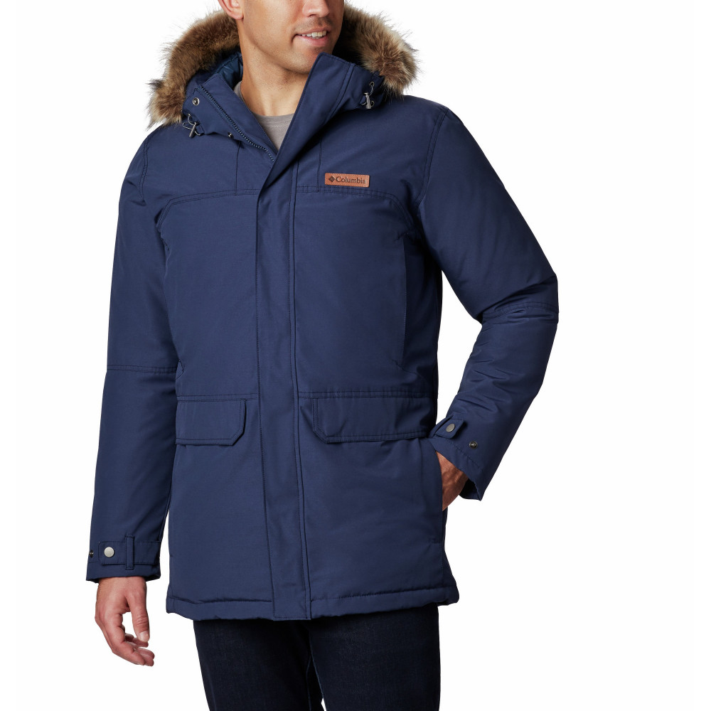 Куртка пуховая мужская Marquam Peak Parka темно-синий цвет — купить за  20999 руб. в интернет-магазине Columbia