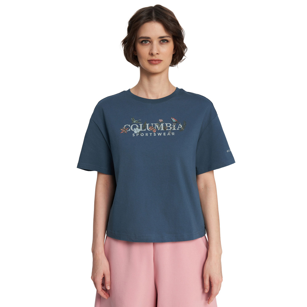 Футболка женская Rolling Bend Graphic Relaxed Crop Ss - фото 2