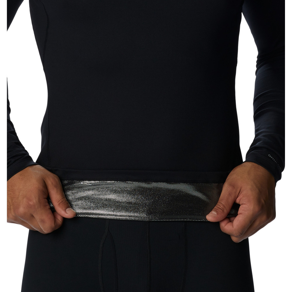Термобелье верх мужское Heavyweight Stretch Long Sleeve Top черный цвет —купить за 5599 руб. в интернет-магазине Columbia