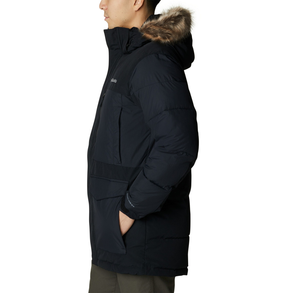Куртка пуховая мужская Marquam Peak Fusion Parka чёрный цвет — купить за  26999 руб. в интернет-магазине Columbia