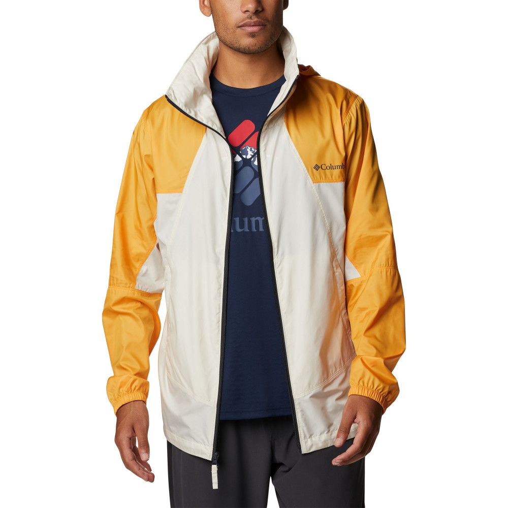 Columbia yellow sales windbreaker