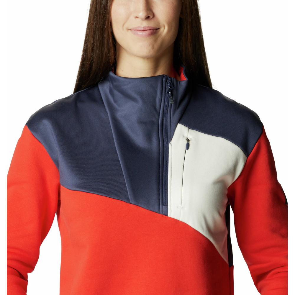 Джемпер флисовый женский Lodge Hybrid Pullover - фото 4