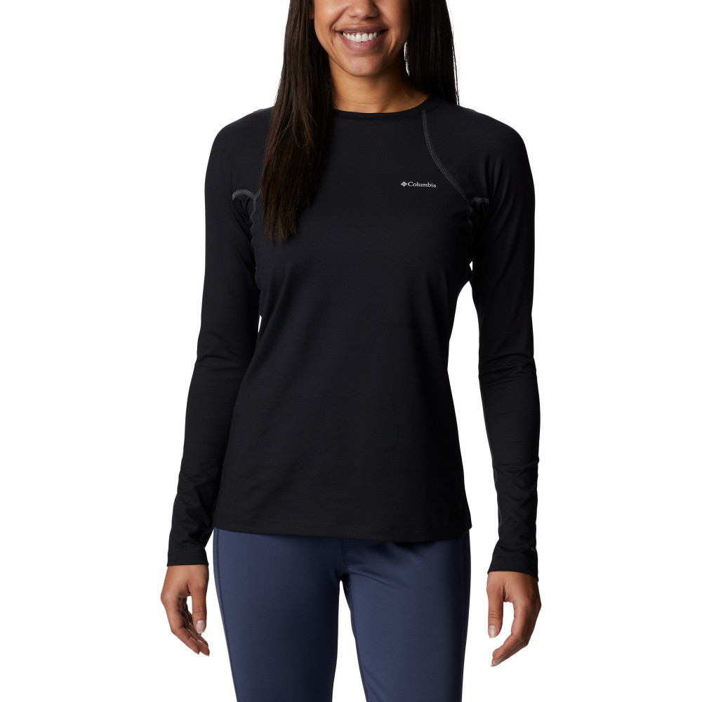 Термобелье верх женское Heavyweight Stretch Long Sleeve Top черный цвет —купить за 4599 руб. в интернет-магазине Columbia