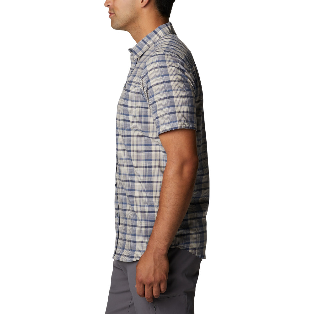 Рубашка мужская Leadville Ridge SS Shirt II синий цвет — купить за 1649  руб. в интернет-магазине Columbia