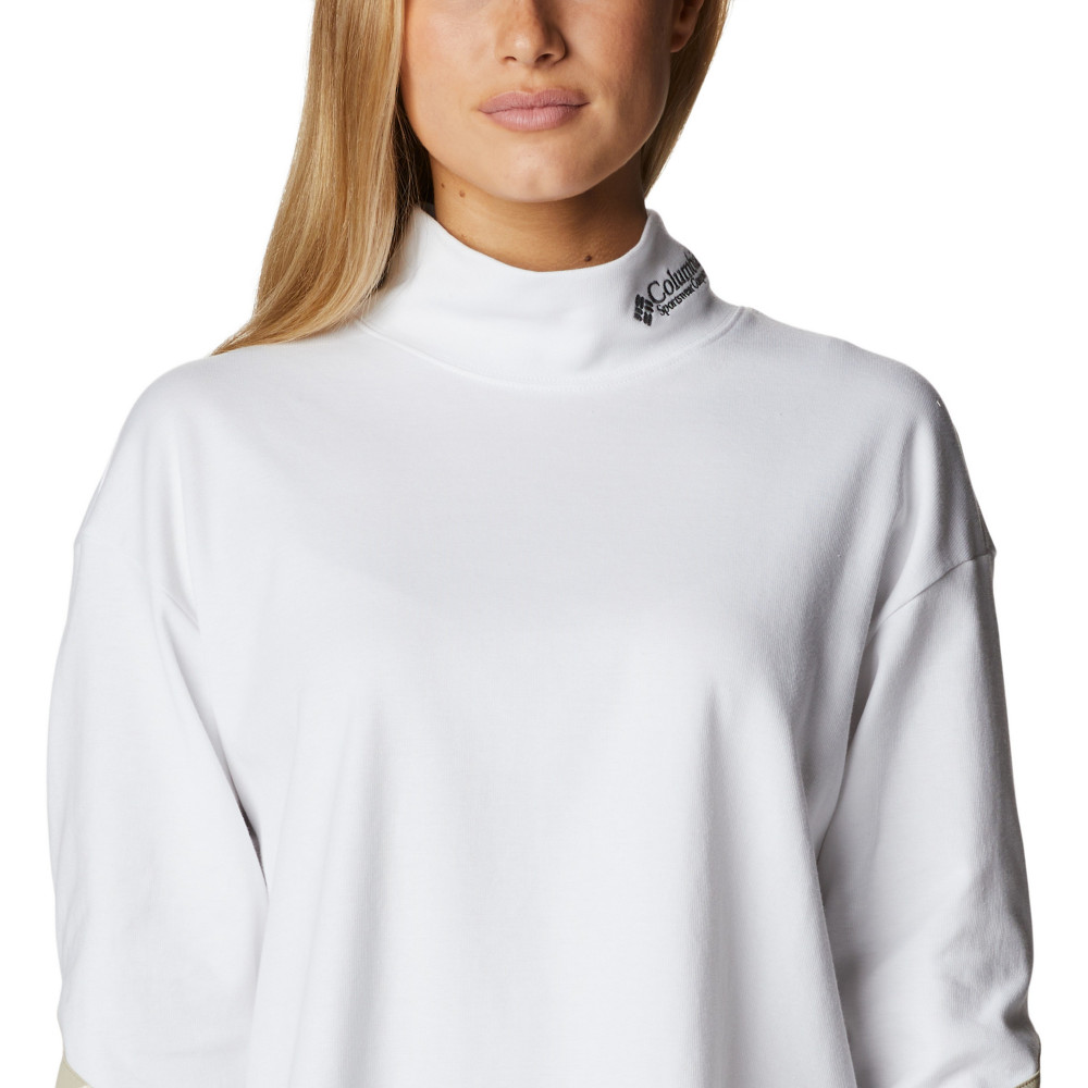 Лонгслив женский Icons High Neck LS Tee - фото 4